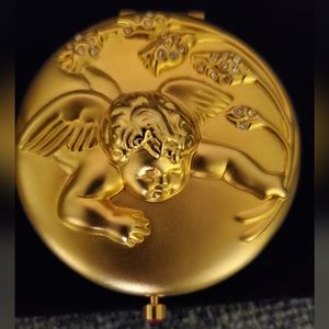 Vintage Estee Lauder Angel Makeup Powder Compact Heavenly Bodies Collection